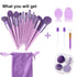 Koccido Makeup Brushes 22 Pcs Makeup Kit, Foundation Brush, Eyeshadow Brush Set (Purple, 22 Piece Set)