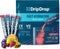 DripDrop Hydration Juicy Variety Pack - Electrolyte Drink Mix Single-Serve Packets, 32 Servings, Grape, Punch, Lemonade