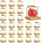 LANIAKEA 75PCS Candy Apple Boxes with Hole 4x4x4 Inches Clear Caramel Apples Boxes