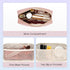 Wandering Nature Makeup Bag for Purse Cosmetic Bags for Women Make Up Organizer Travel Pouch with Slip-in Pockets Eco Vegan Leather, Pink