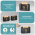 Quiet Flame Essential Oil Diffuser, Black | 7 Color Modes, Auto Shut Off, Humidifier for Aromatherapy