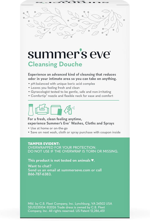 Summer's 4.5 oz, 2-Count Eve Douche, Complete Clean, Vaginal Douche for Women to Help Reduce Vaginal Odor