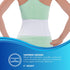 NYOrtho Tapered Abdominal Binder, Firm Compression Wrap, Breathable Stomach Support, 36-42 Inch, Made in USA