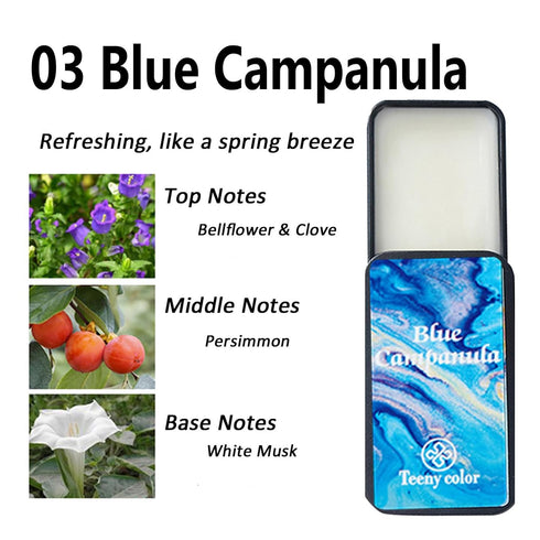 4PCS Solid Balm Sets Portable Pocket Balm Perfume for Travel Use, Natural Fragrance