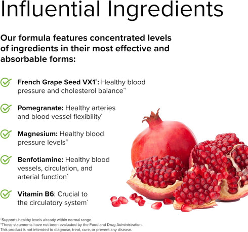 Terry Naturally Clinical OPC Heart - 60 Capsules, French Grape Seed Complex, Non-GMO, Vegan, Gluten Free