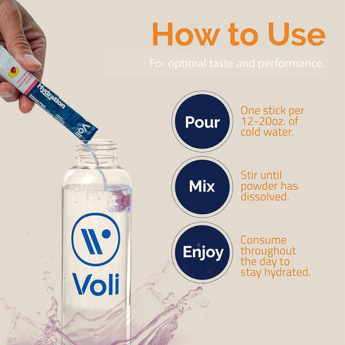 Voli Hydration, Riptide Raspberry, 15 Servings, Superfood Hydration with Irish Sea Moss, Coconut Water, Low-Calorie