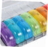 KALLORY Portable Weekly Medicine Organizer Tight Seal Travel-Friendly Pill Case for Vitamins and Medication Compact