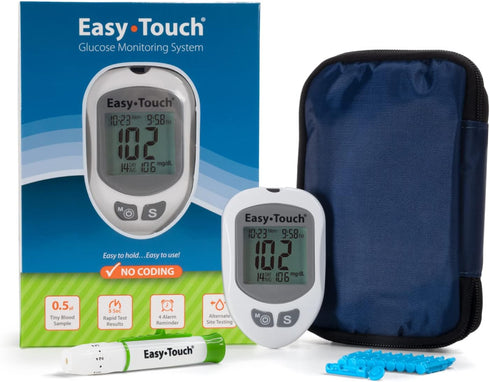 EasyTouch Glucose Monitoring System - 1 Meter with 10 Twist Lancets and 1 Lancing Device