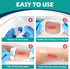 YHOVID 4" 4.75" 80 Swimming, Transparent Film Dressing x Box of - Waterproof Bandages for Showering, Wounds, Post