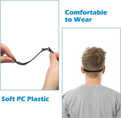 120 Pack Adjustable Mask Extenders - Ear Strap Saver Extender Mask Holder, Comfortable Face Mask Extension Hook Band