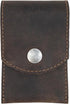 Hide & Drink Double Nail Clipper Case, Handmade Full Grain Leather Grooming Kit, Bourbon Brown, Travel Essentials