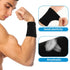 Wrist Compression Sleeve - 2 Pairs Spandex Soft Elastic Wrist Brace Hand Band for Arthritis Pain Relief (Gray+Black)