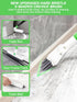 Nicecastle 4-in-1 5 1 Baseboard Cleaning Tool with Handle Reusable Pads Stiff Bristle Brush Carpet Rake for Pet Hair