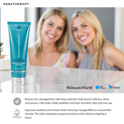 Keratherapy Keratin Infused Deep Conditioning Masque, 8 fl. oz. - Moisturizing & Hydrating Hair Treatment