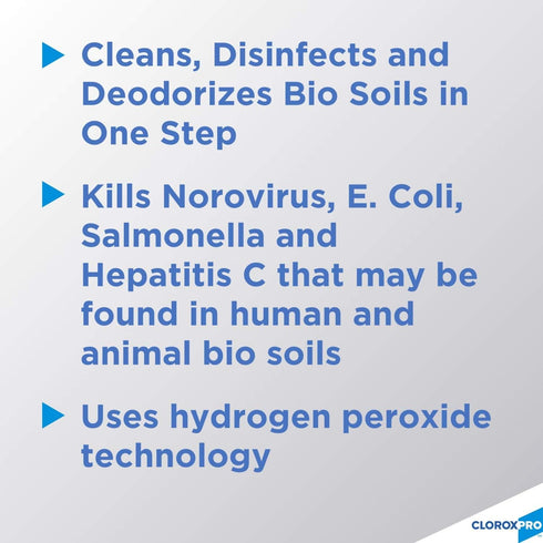 CloroxPro Disinfecting Bio Stain & Odor Remover, Refill, 128 Ounces