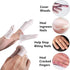 BTYMS 400 Count Latex Finger Cots - Medium Disposable Finger Rubber Tips Protector for Anti-Static Use