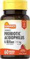 Sundance Probiotic Acidophilus 17mg | 6 Billion Active Cultures | 60 Chewable Tablets | Vegetarian, Berry Flavor
