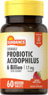 Sundance Probiotic Acidophilus 17mg | 6 Billion Active Cultures | 60 Chewable Tablets | Vegetarian, Berry Flavor