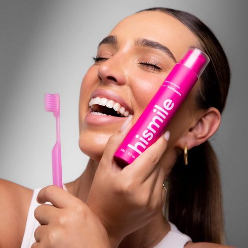 Hismile Pap+ Teeth Whitening Toothpaste, White Toothpaste, Peroxide Free Teeth Whitening, Sensitivity Free Tooth