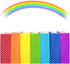 Striped and Polka Dot Paper Bags, Yellow Paper Lunch Bags for Wedding, Baby Shower, Birthday Party (50 PCS, 3.5 × 2.3 ×