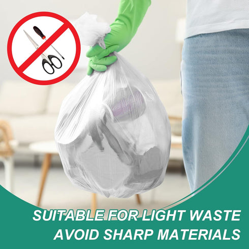 Magesh 4 Gallon Strong Trash Bags - Leakage-Free Small Garbage Bags for Bathroom, Office, Kitchen - 105 Bags