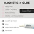 Luxillia Black Magnetic Eyeliner for Magnetic Eyelashes, Waterproof Smudge Proof Liquid Liner (Pack of 2)