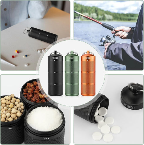 Three-Layer Large Pill Organizer Pill Box, Waterproof Pill Container for Pills, Vitamins, Supplements (Orange)