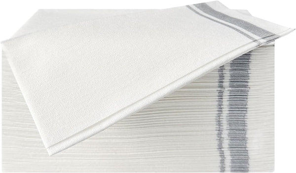 Hugloogn 50Pack Disposable Dinner Napkins,Linen Feel Paper Guest Towels,Cloth-Like Soft Absorbent Hand Towel,Decorative