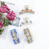Lawie 4 Pack Clear Gold Blue Brown Crystal Gems Glitter Hair Claw Clips, Fancy Plastic Octopus Hair Accessories