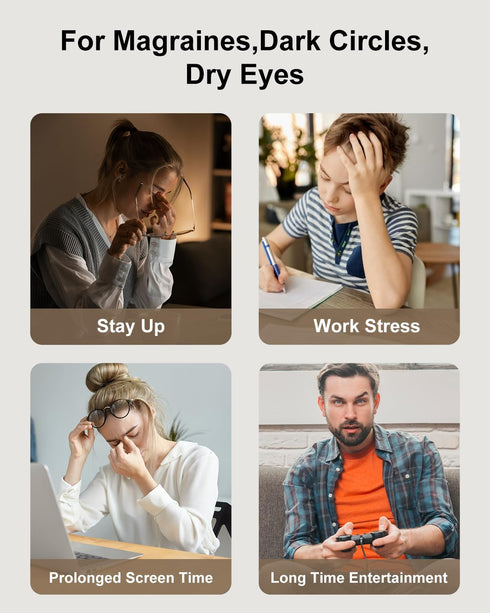 Morelax Fathers Dad Day Gifts,Eye Massager with Heat & Bluetooth Music, Birthday Gifts for Women, Reduce Eye Strain