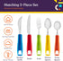 Special Supplies Adaptive Utensils Set, 5-Piece Kitchen Set for Hand Tremors, Arthritis, Parkinson’s Use