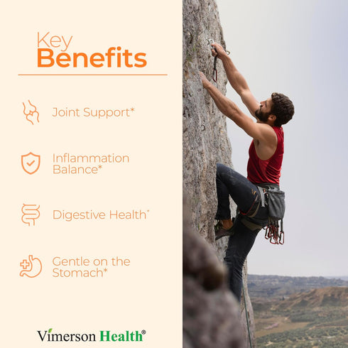Turmeric Supplement with 65% Boswellia Extract Capsules - 60 Turmeric Curcumin Caps with Black Pepper, Organic