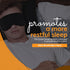 Happyluxe Escape Sleep Mask - Buttery Soft Airplane Eye Mask for Sleeping, Machine Washable - Jet Black