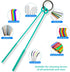 Silicone Bottle Brush and Straw Cleaner Set, Soft Baby Bottle Cleaner, Bendable Straw Cleaning Brush, Long Handle