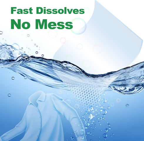 Laundry Detergent Sheets, 240 Loads, Eco-Friendly & Hypoallergenic Strips, Natural Ingredients, Fresh Scent