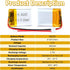 3.7V 200mAh 602025 Lipo Battery Pack, Rechargeable Lithium Polymer with PH2.0mm JST Connector