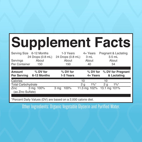 MaryRuth Organics Zinc Supplements for Immune Support, Ionic Zinc for Kids & Adults, 40 Day Supply, Vegan