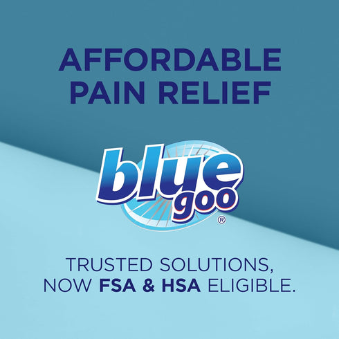 Blue Goo Pain Relieving Cream, Maximum Strength for Back/Neck Pain, Made with 100% Pure Emu Oil (4 oz, 2 Pack)