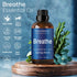 Breathe Essential Oil Blend 60 ml, Sinus Relief with Menthol Oils for Humidifiers, Diffusers, Aromatherapy