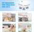 Newest Handheld Pet Massager for Dogs and Cats, Portable Head Massager with 4 Rotating Massage Heads, Waterproof Electric Pet Massager, for Relieving Tight Stiffness Muscles, Promote Bonding