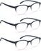 Black Reading Glasses for Women, Cute Small Round Readers +2.25 for Petite Faces, Lightweight Cheaters with Comfortable