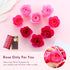 JIALEEY Floral Scented Bath Soap Rose Flower Petals, Plant Essential Oil Rose Soap Set, 18 PCS Pink