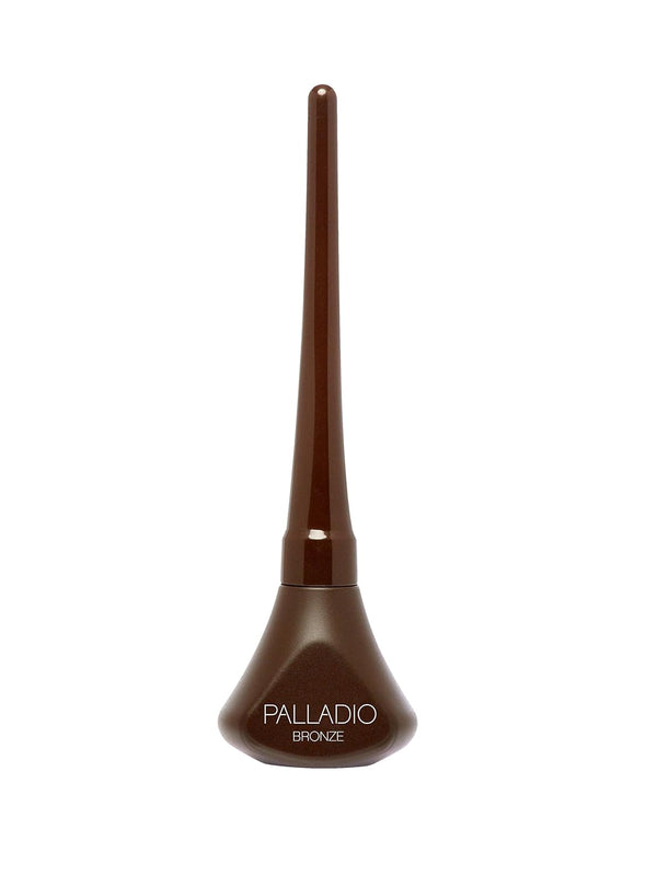 Palladio Liquid Eyeliner, Bronze, Highly Pigmented, Smear-proof, Includes Easy Grip Wand