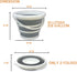 10L Collapsible Buckets for Cleaning, Foldable Beach Bucket with Handle, Collapsible Water Bucket
