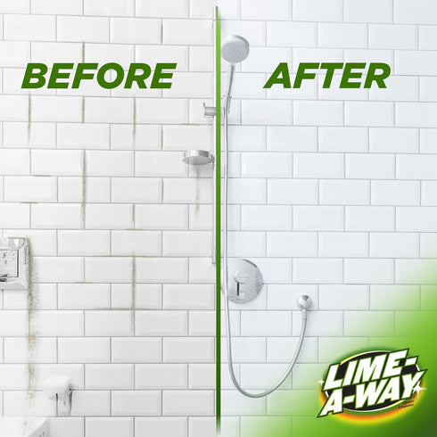 Lime-A-Way 32 oz Hard Water Stain Remover Spray, Removes Lime, Calcium & Rust in Seconds, Bathroom Cleaner, fl