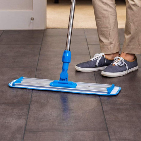 Microfiber Replacement Mop Pad - 18" x 6" Wet & Dry Cleaning Refills, Reusable Floor Mop Pads (6 Pack)