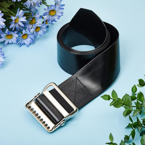 Shappy Vinyl Gait Belt Transfer, 60 Inch Assist Device for Safety Occupational Therapy with Metal Buckle Handles