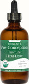 Herb Lore Organic Pre-Conception Tincture Alcohol Free Liquid Fertility Support for Women