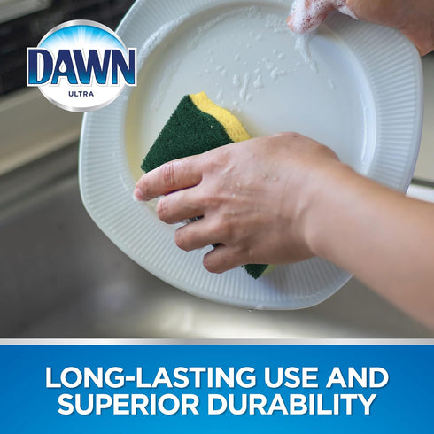 Dawn Heavy-Duty Sponges - 3 Pack Green and Yellow