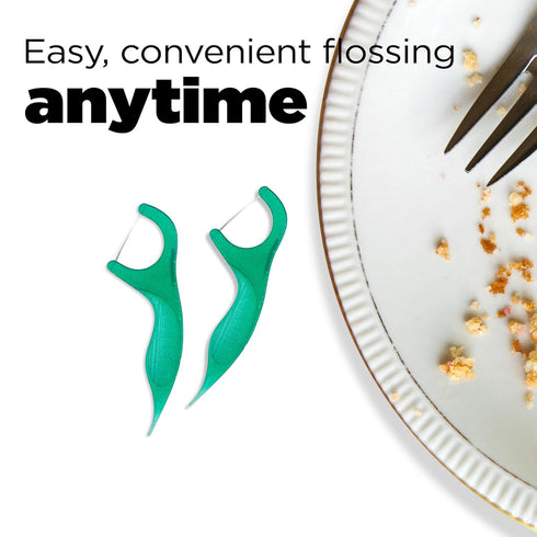 GUM Professional Clean Floss Picks - Extra Strong Shred-Resistant Dental Flossers, Fresh Mint Flavor, 150ct